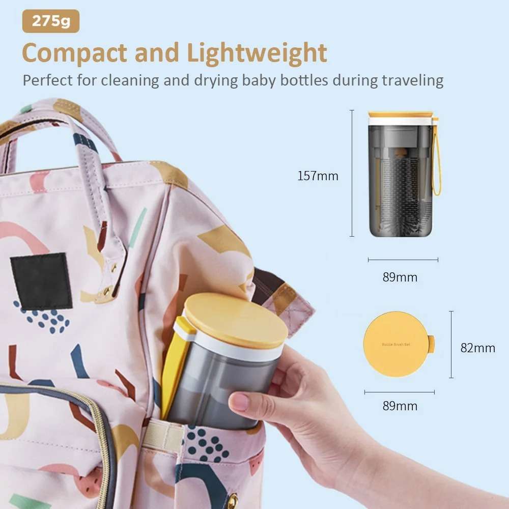 Portable Baby Bottle Brush Set Silicone - Image 5