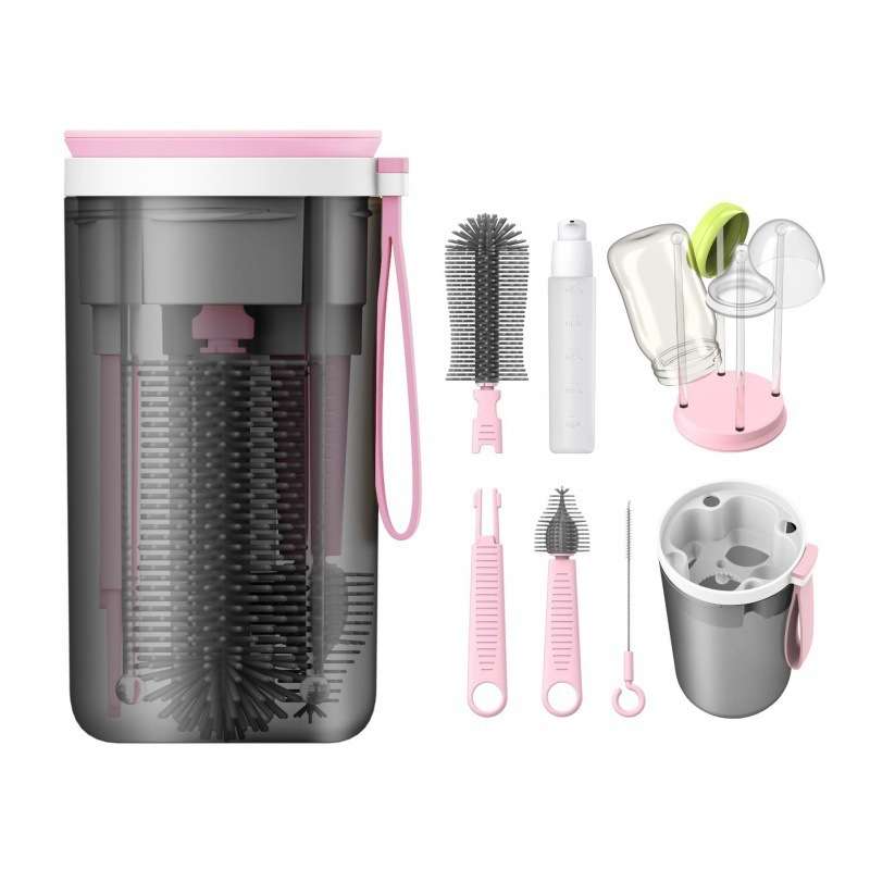 Portable Baby Bottle Brush Set Silicone - Image 3