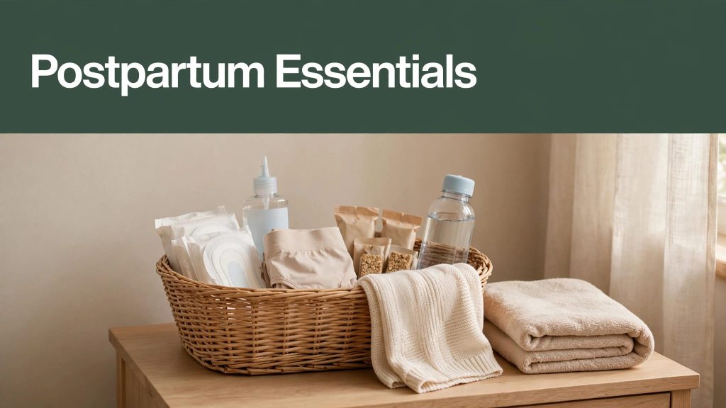 Postpartum Essentials for the First Two Weeks at Home