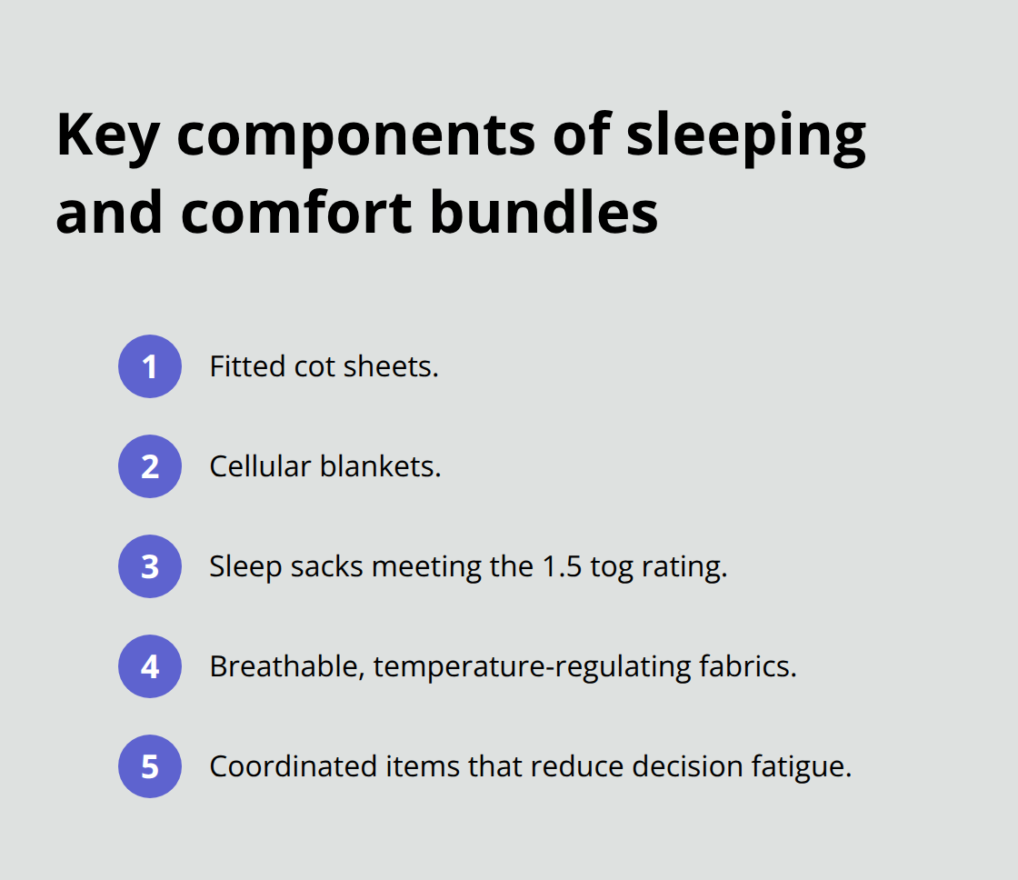 What sleeping and comfort newborn bundles typically include in New Zealand - Newborn gift bundles NZ