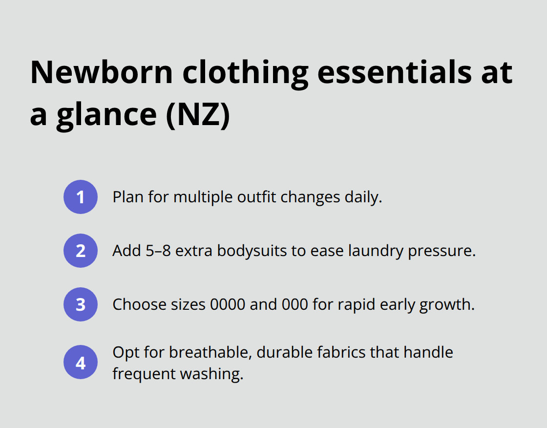 Quick clothing quantities and sizes for newborns in New Zealand - Newborn gift set NZ