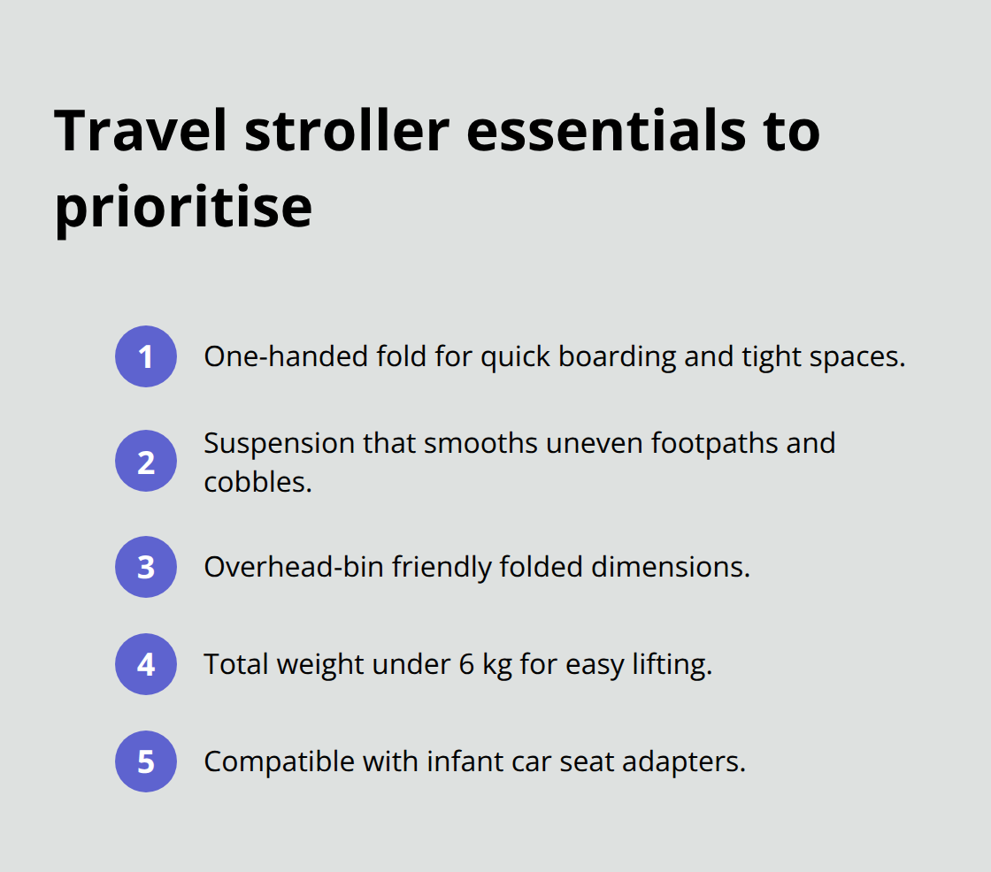 Key stroller features for NZ travellers with newborns